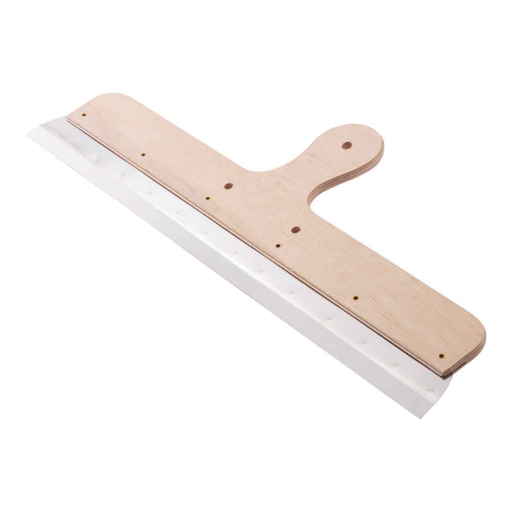 Holz-Großflächenrakel, Rostfrei, Für 580-mm-Zahnblätter